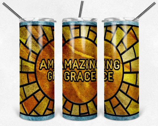 Amazing Grace Skinny Tumbler