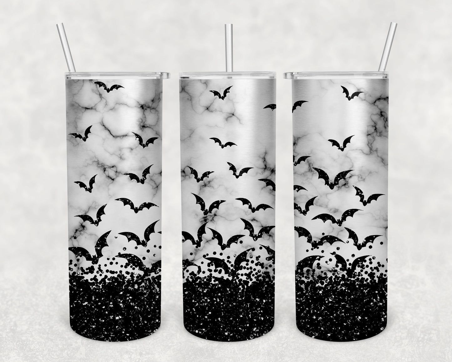 Halloween Bats Skinny Tumbler