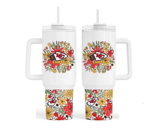 Flower KC Quencher 40 oz Stainless Steel Tumbler