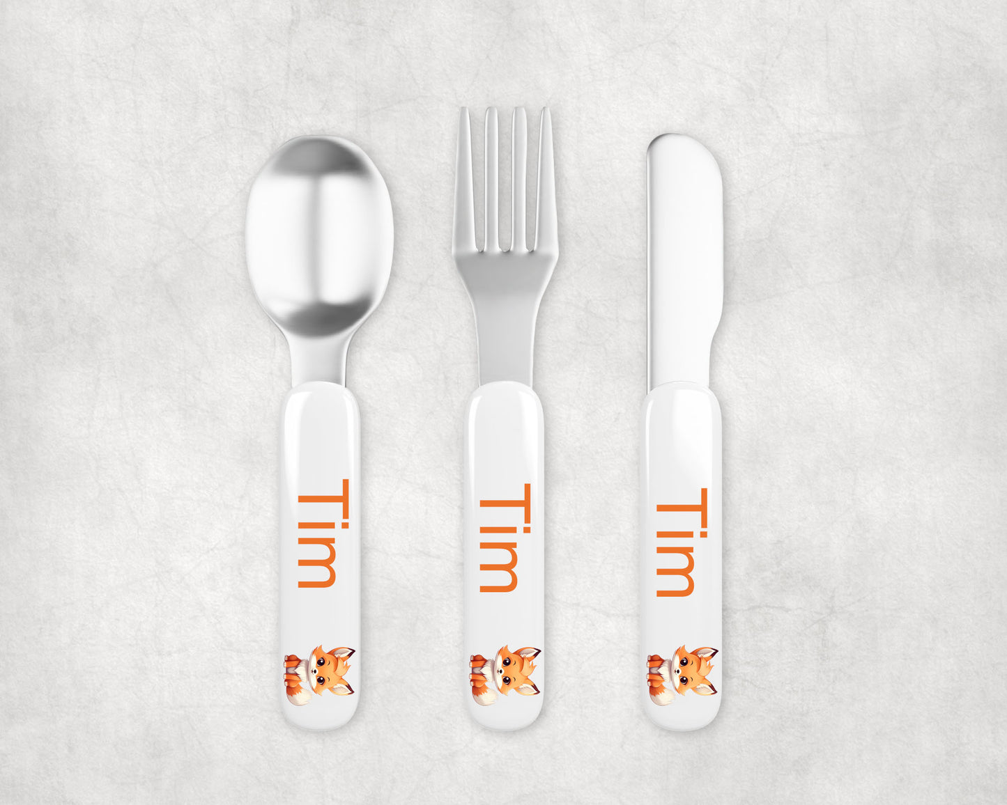 Personalized Kids Silverware - Fox