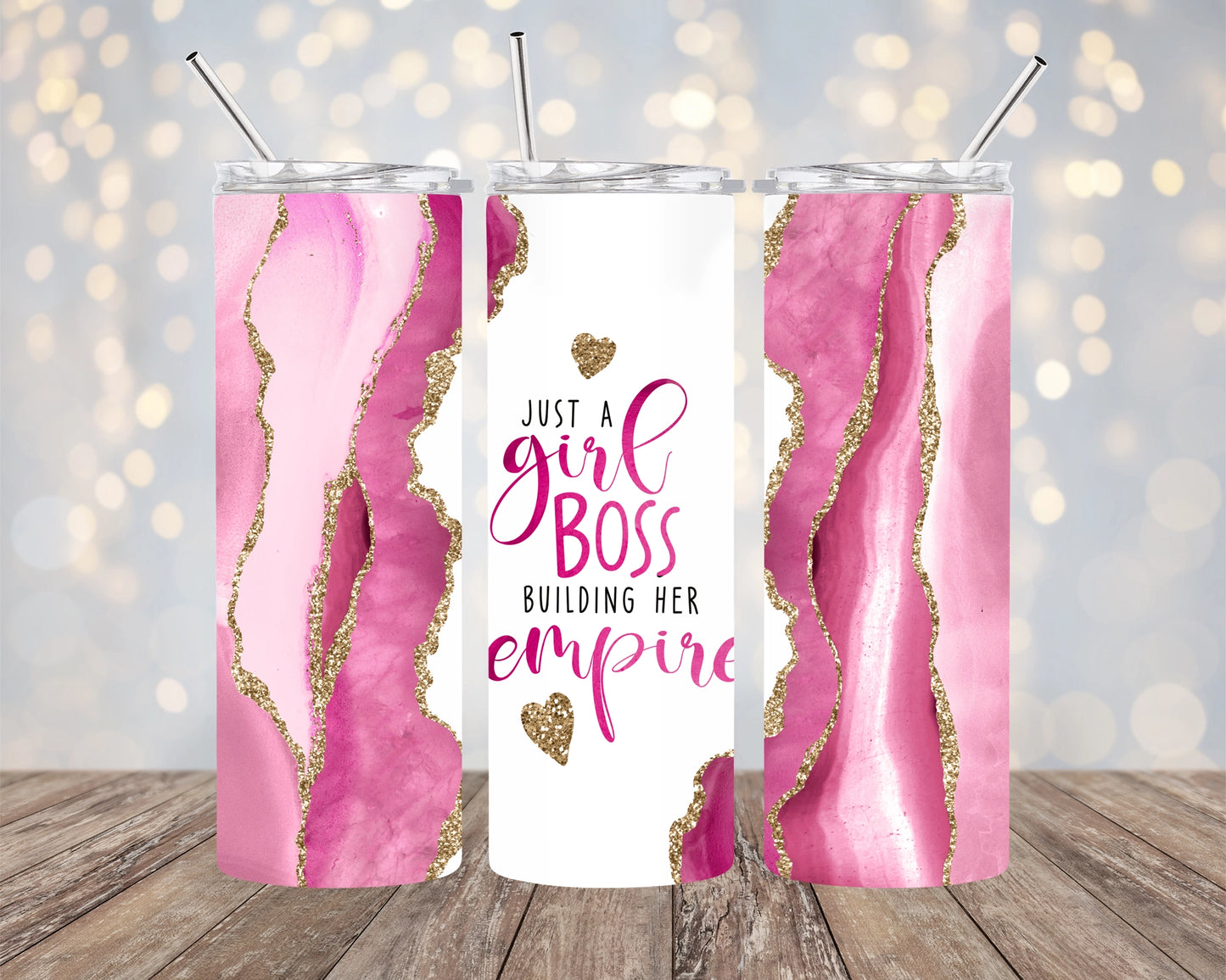 Girl Boss Skinny Tumbler