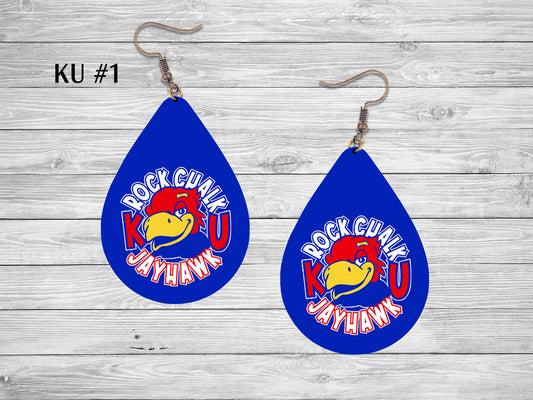 Kansas School Earring 01