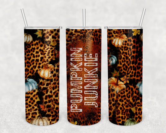 Halloween Pumpkin Junkie Skinny Tumbler