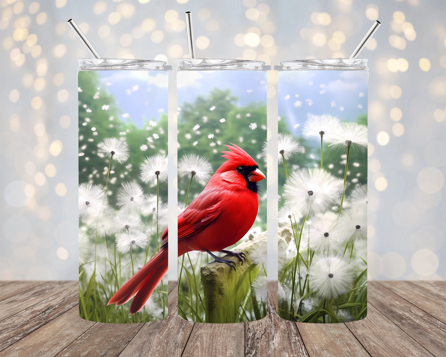 Red Cardinal Skinny Tumbler