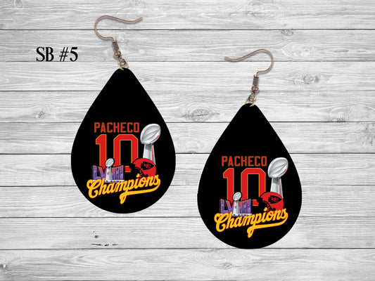 KC Football Earring SB 05