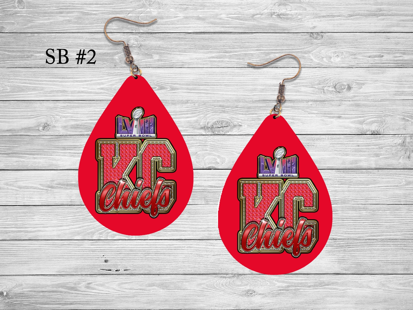 KC Football Earring SB 02