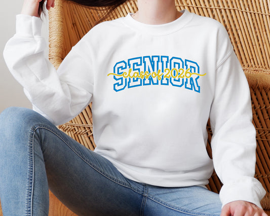 Olathe South Senior Class of 2026 Sweatshirt (White)