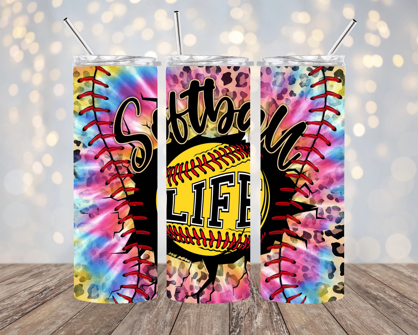 Softball Life Skinny Tumbler