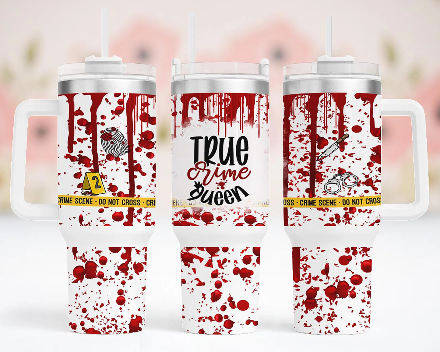 True Crime Queen Quencher 40 oz Stainless Steel Tumbler