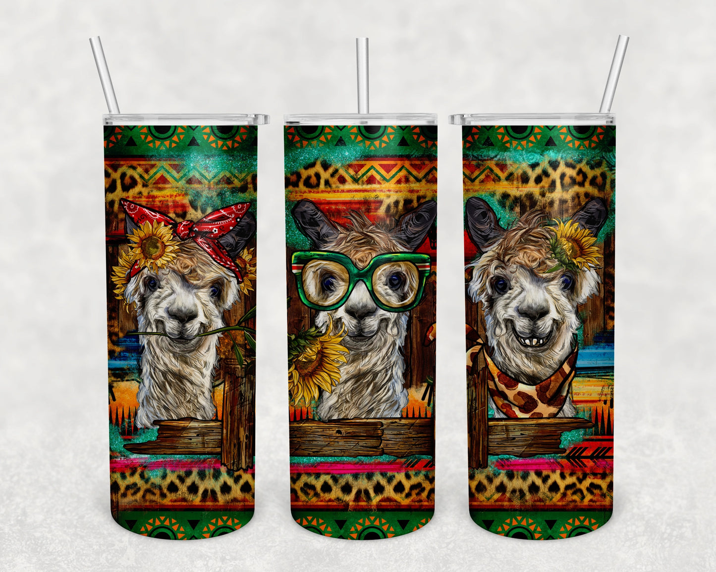 Alpacas Skinny Tumbler