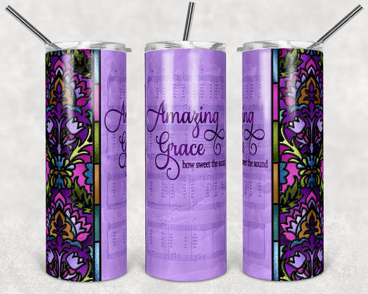 Amazing Grace Skinny Tumbler