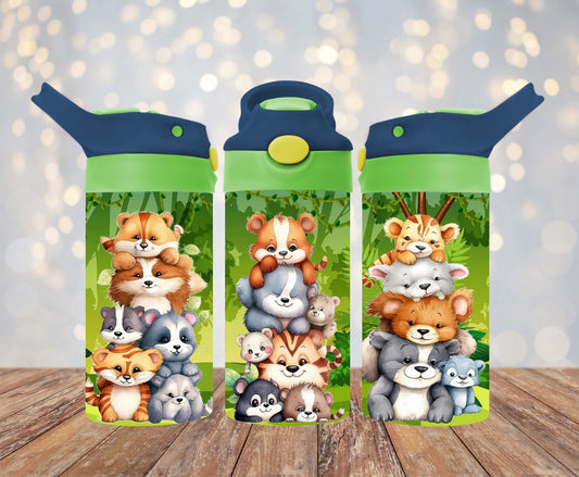 Animals Kids Flip Top 12 oz. Tumbler