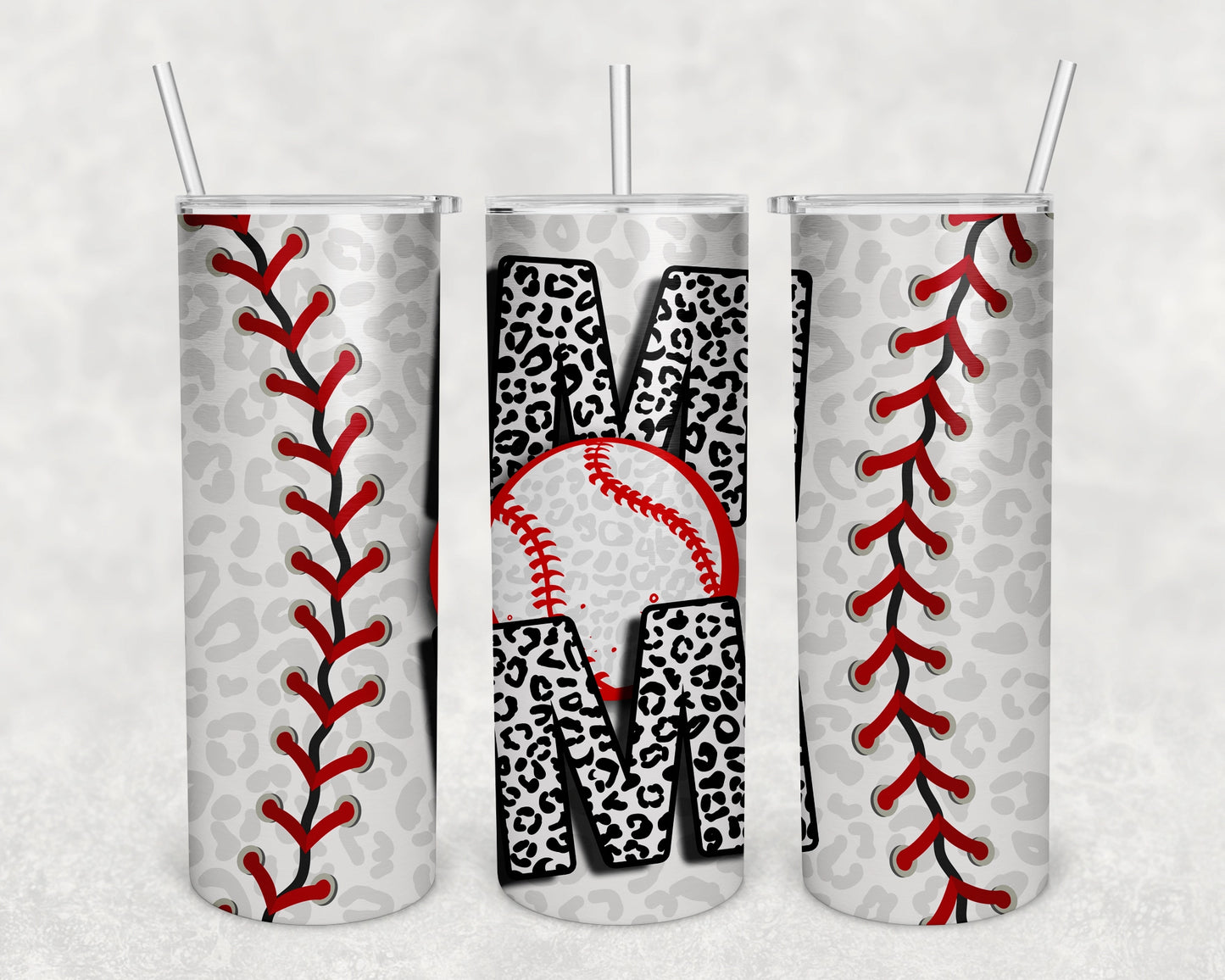 Baseball Mom Skinny Tumbler