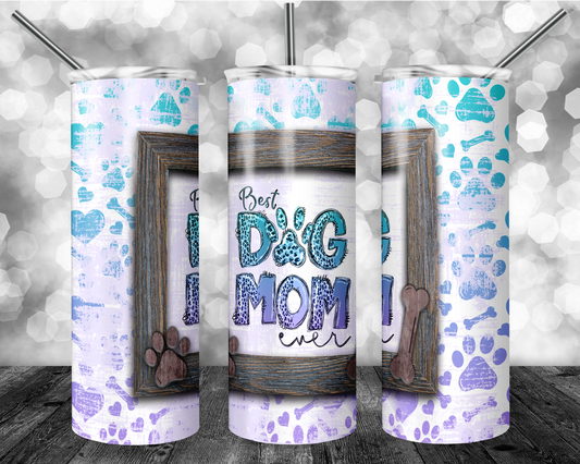 Best Dog Mom Skinny Tumbler