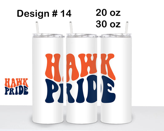 Olathe East Football Skinny Tumbler - Design 14