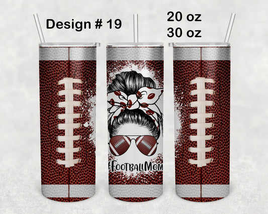 Olathe East Football Skinny Tumbler - Design 19