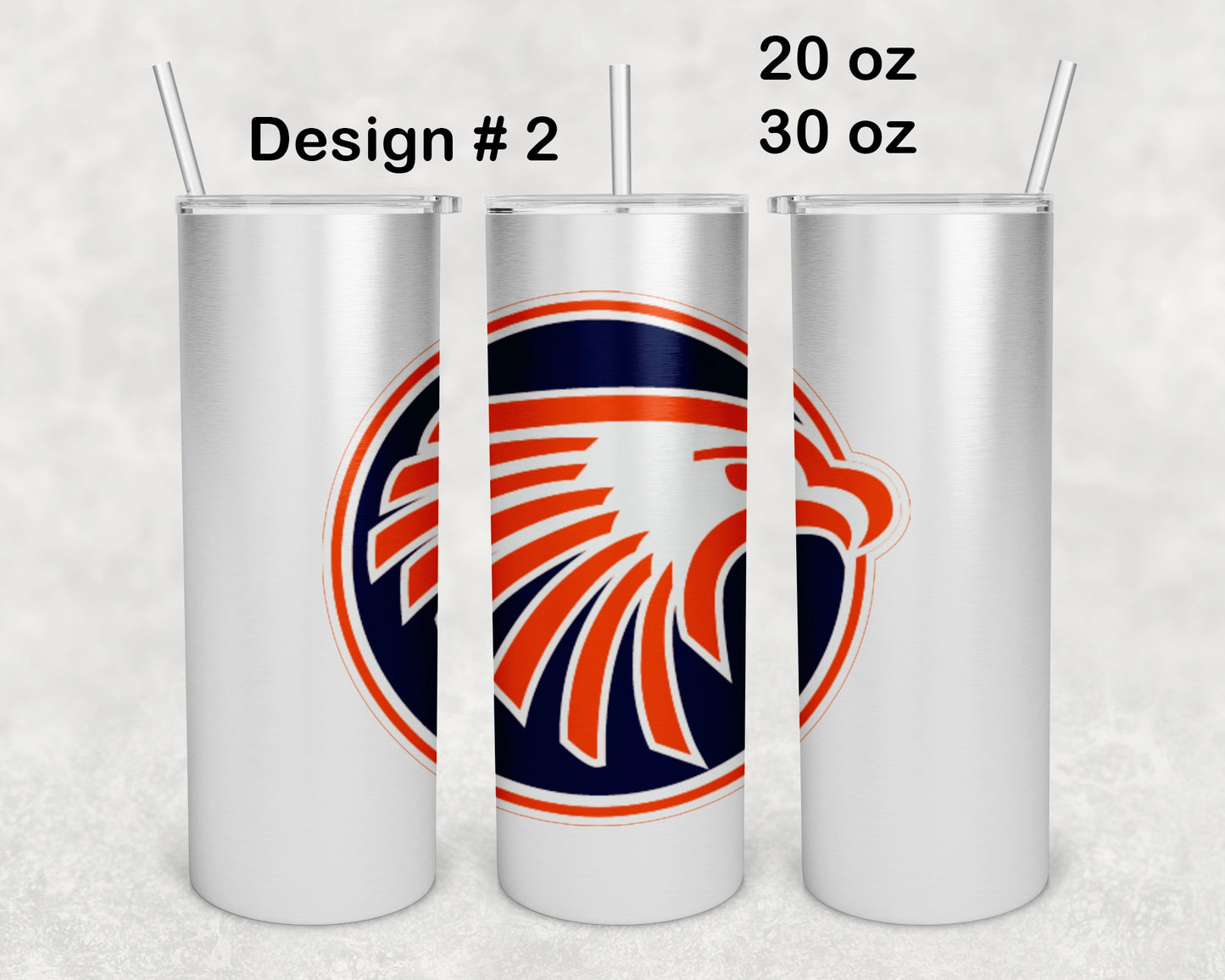 Olathe East Football Skinny Tumbler - Design 2