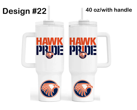 Olathe East Football Quencher Tumbler - Design 22