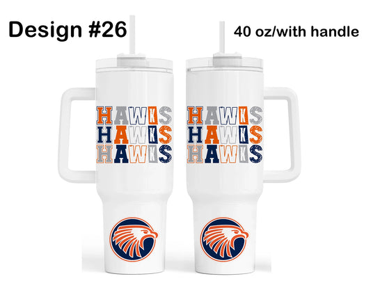 Olathe East Football Quencher Tumbler - Design 26