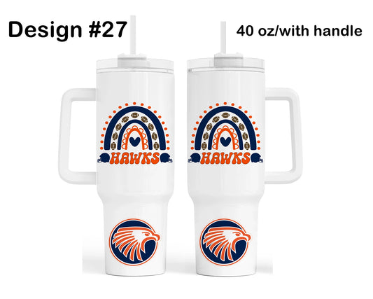 Olathe East Football Quencher Tumbler - Design 27