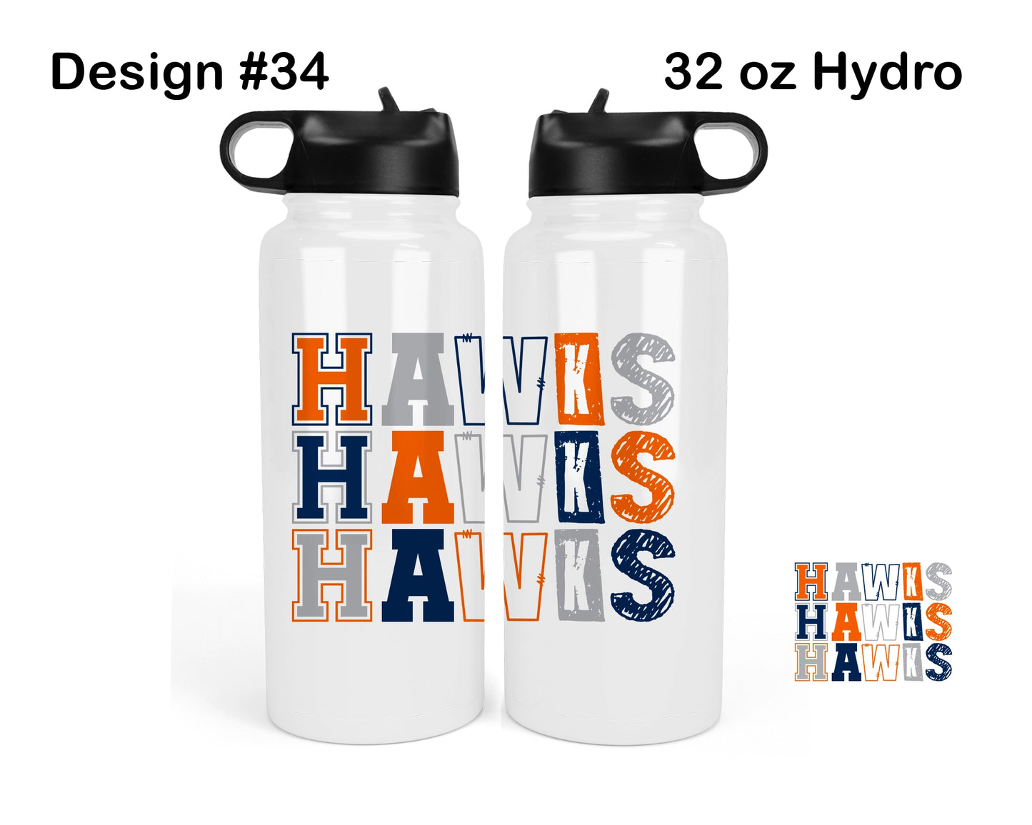 Olathe East Football Hydro Tumbler - Design 34