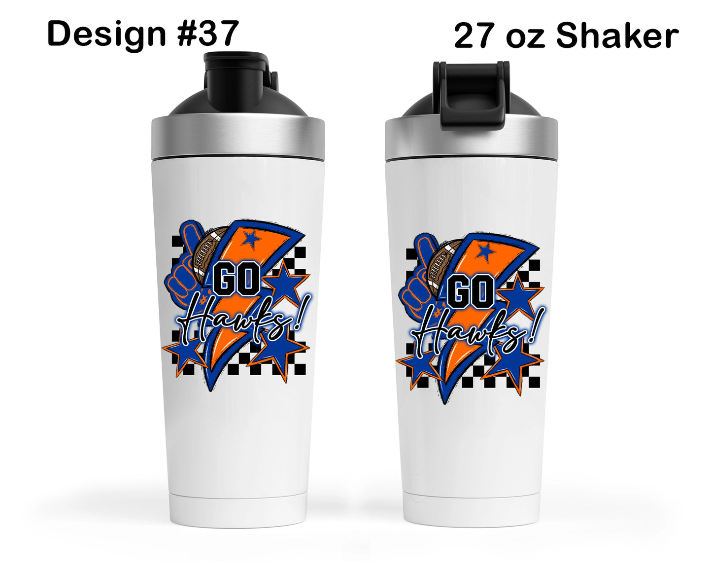 Olathe East Football Shaker Tumbler - Design 37