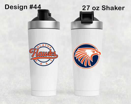 Olathe East Football Shaker Tumbler - Design 44