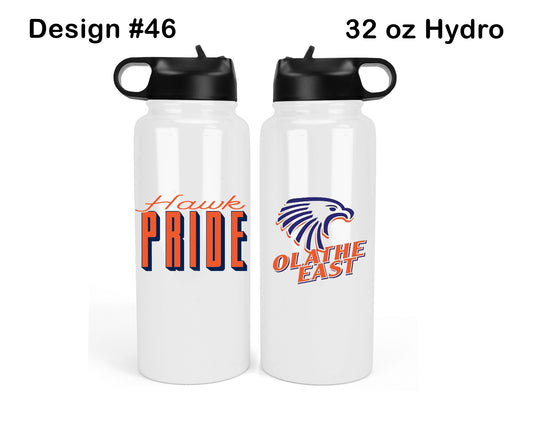 Olathe East Football Hydro Tumbler - Design 46