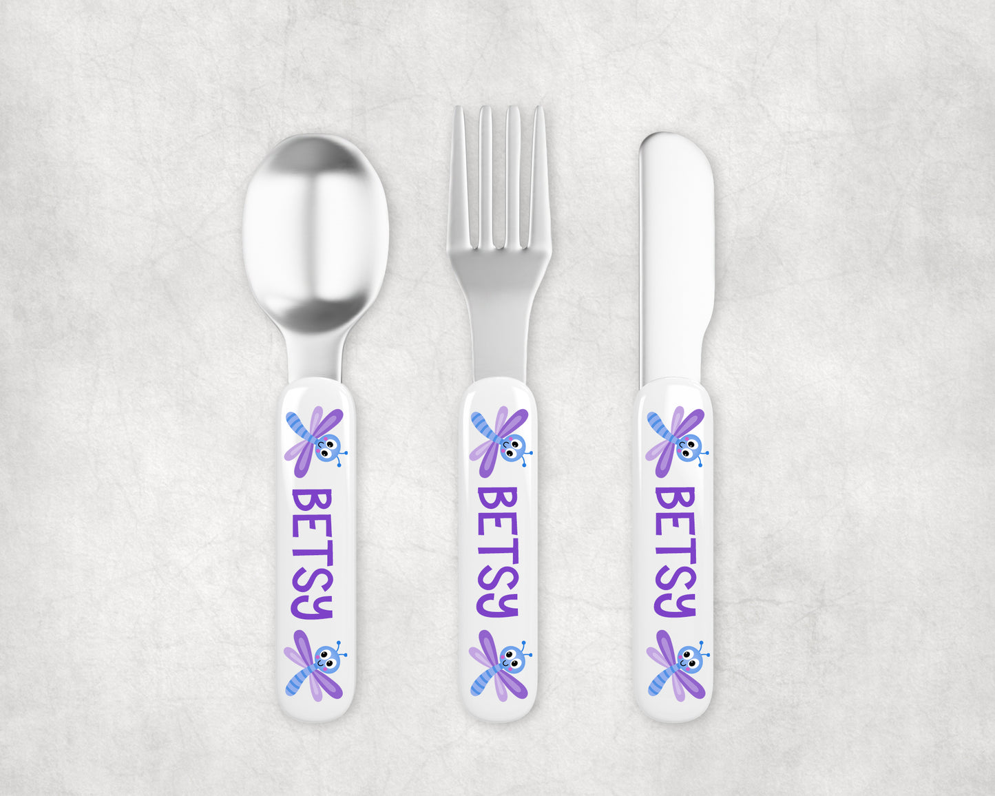 Personalized Kids Silverware - Dragonfly