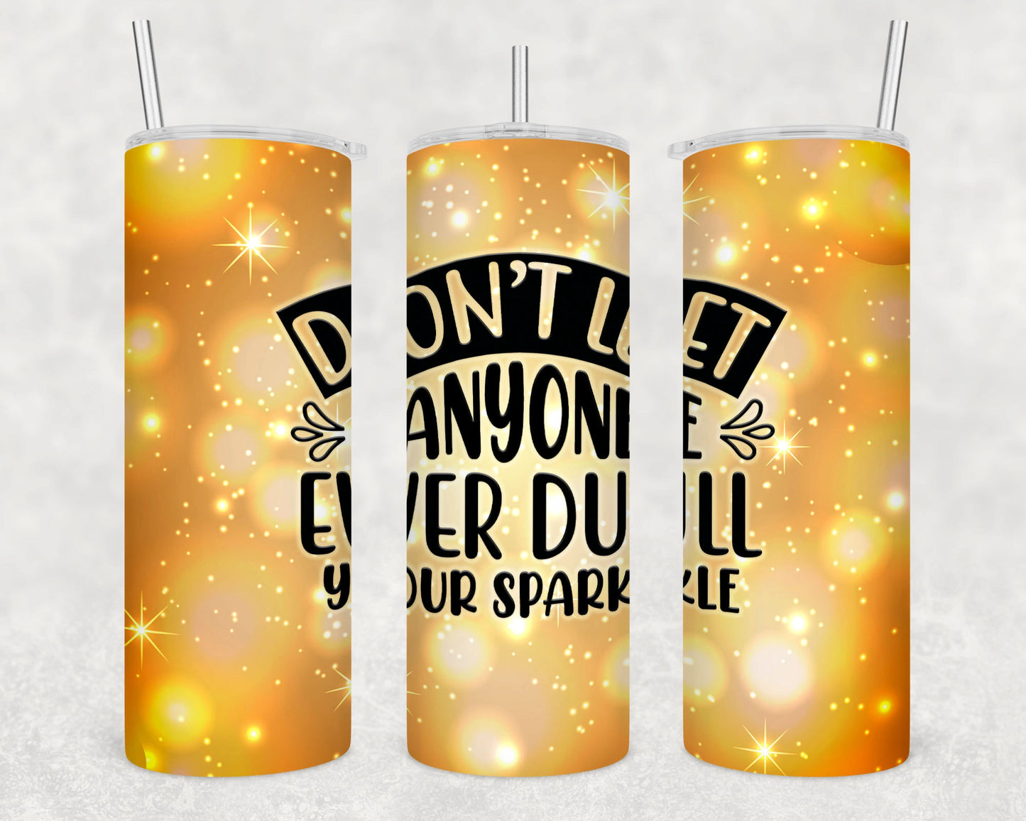 Dull Sparkle Skinny Tumbler