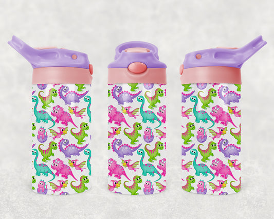 Girls Dino Kids Flip Top 12 oz. Tumbler