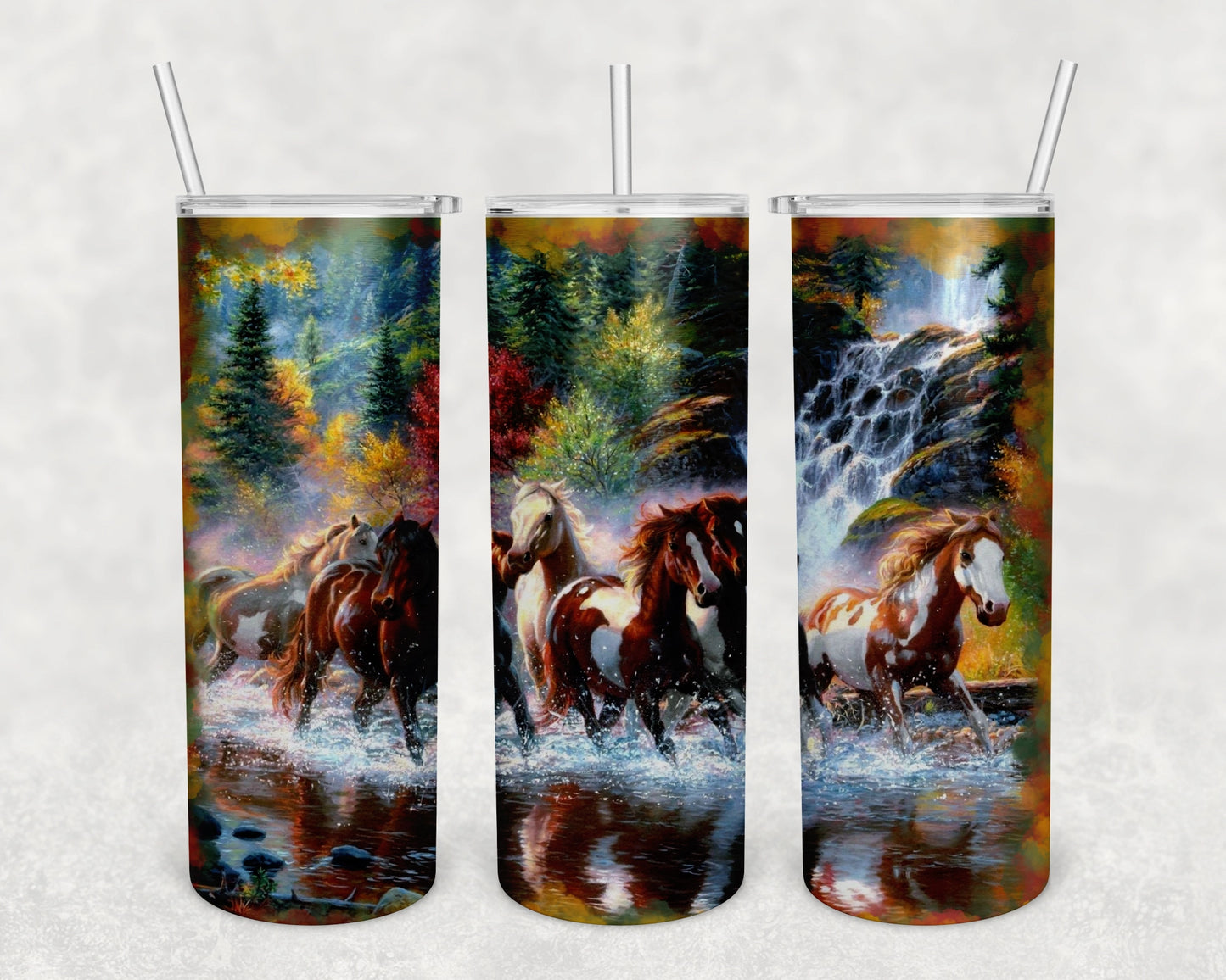 Horse Skinny Tumbler