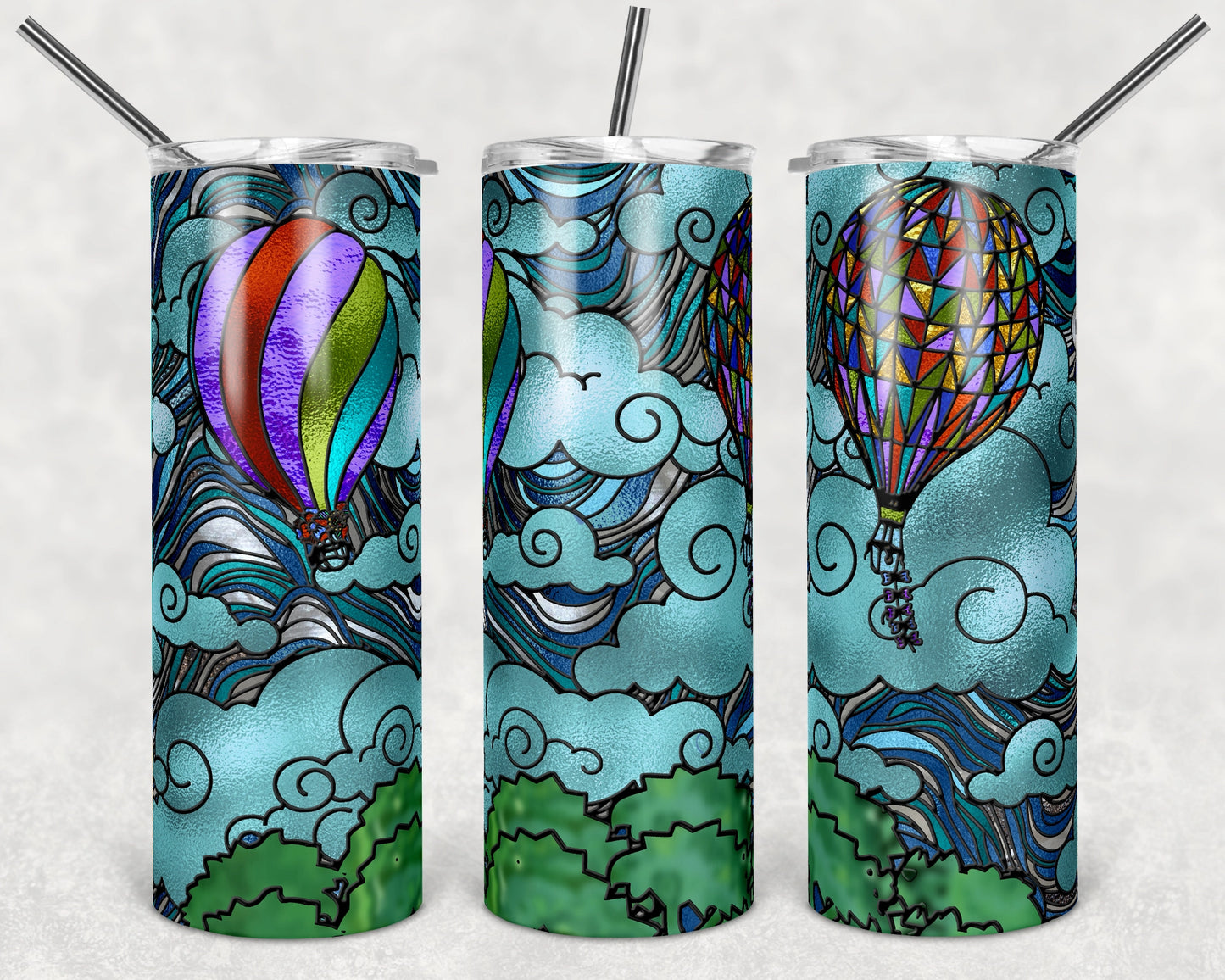 Hot Air Ballon Skinny Tumbler