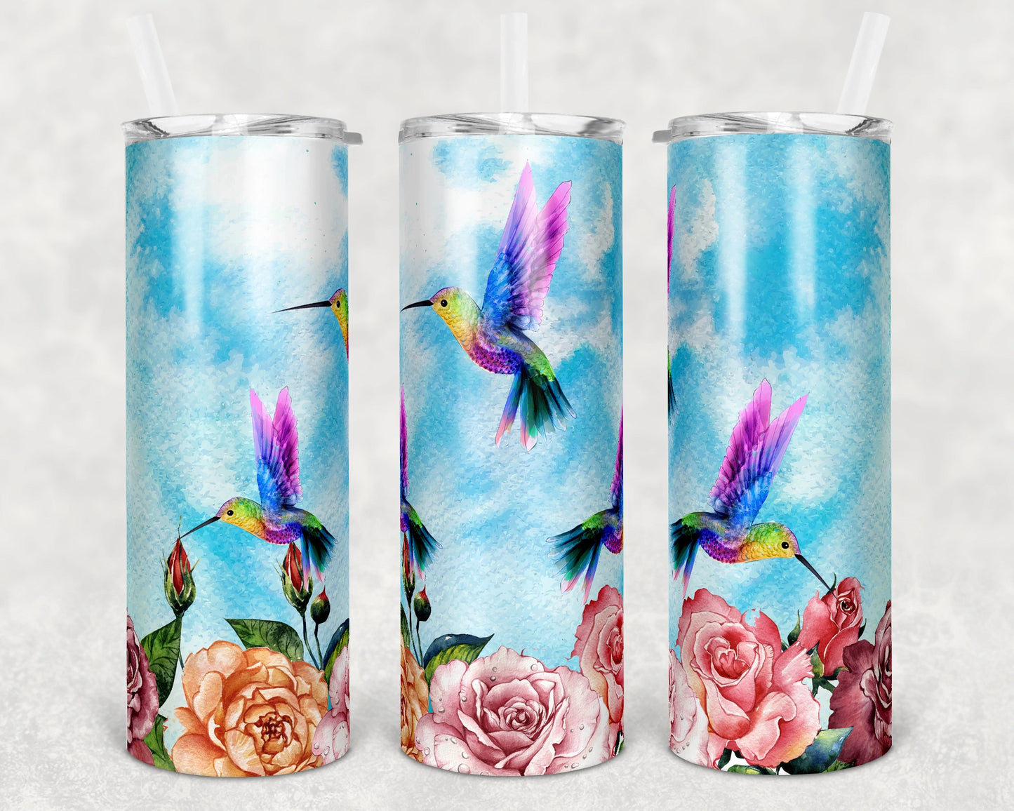 Hummingbirds Skinny Tumbler