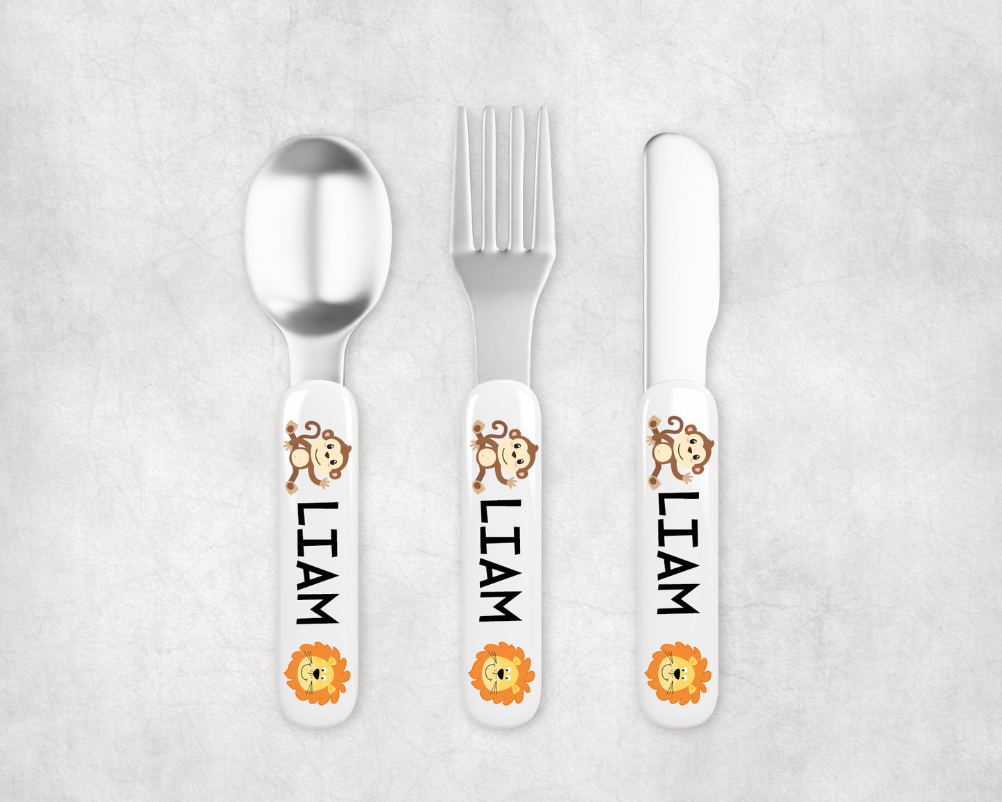 Personalized Kids Silverware - Jungle