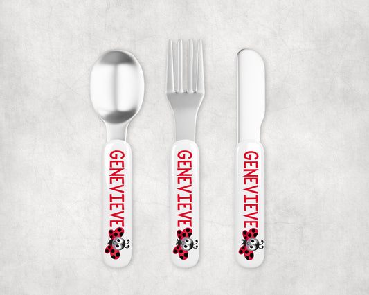 Personalized Kids Silverware - Ladybug