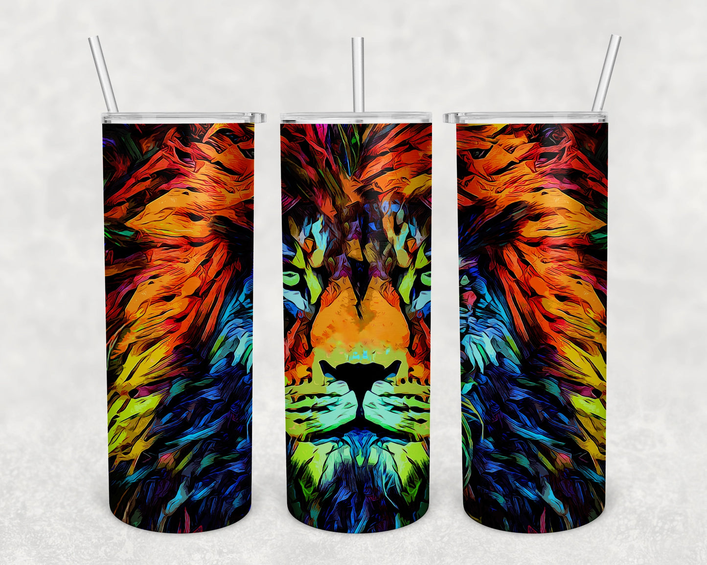 Lion Skinny Tumbler