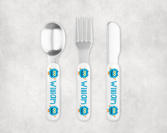 Personalized Kids Silverware - Monsters