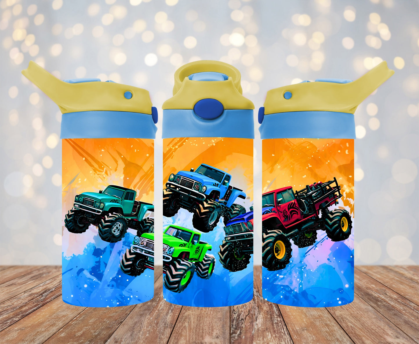 Monster Truck Kids Flip Top 12 oz. Tumbler