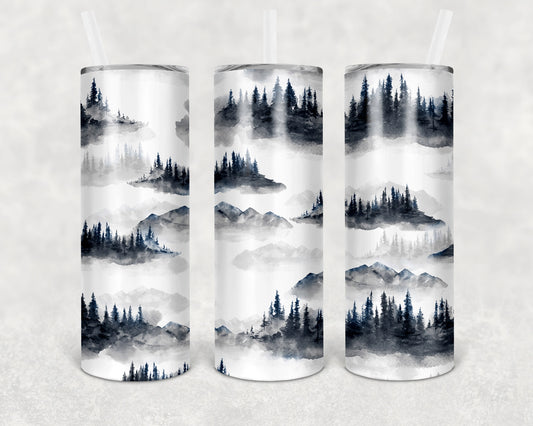 Mountains Skinny Tumbler