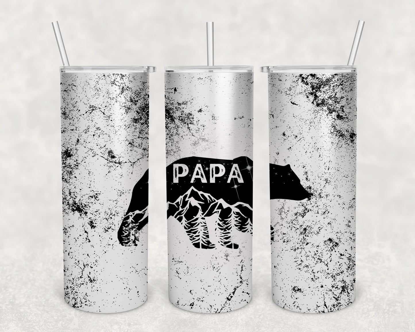 Papa Bear Skinny Tumbler