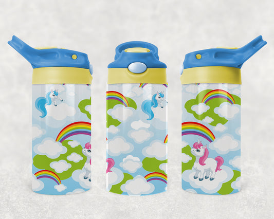 Rainbow Unicorn Kids Flip Top 12 oz. Tumbler