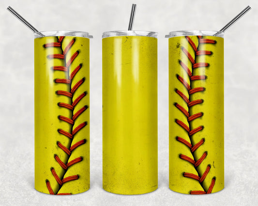 Softball Skinny Tumbler