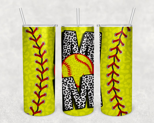 Softball Mom Skinny Tumbler