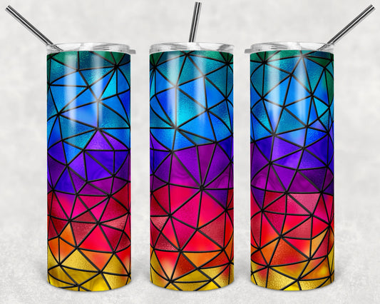 Stained Glass Skinny Tumbler