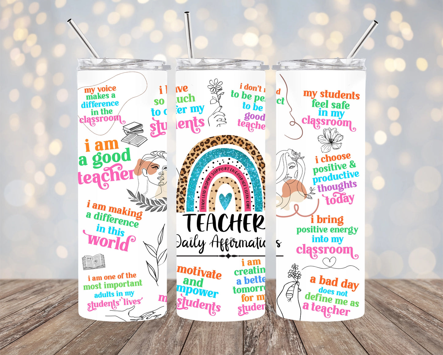 Teacher Skinny Tumbler