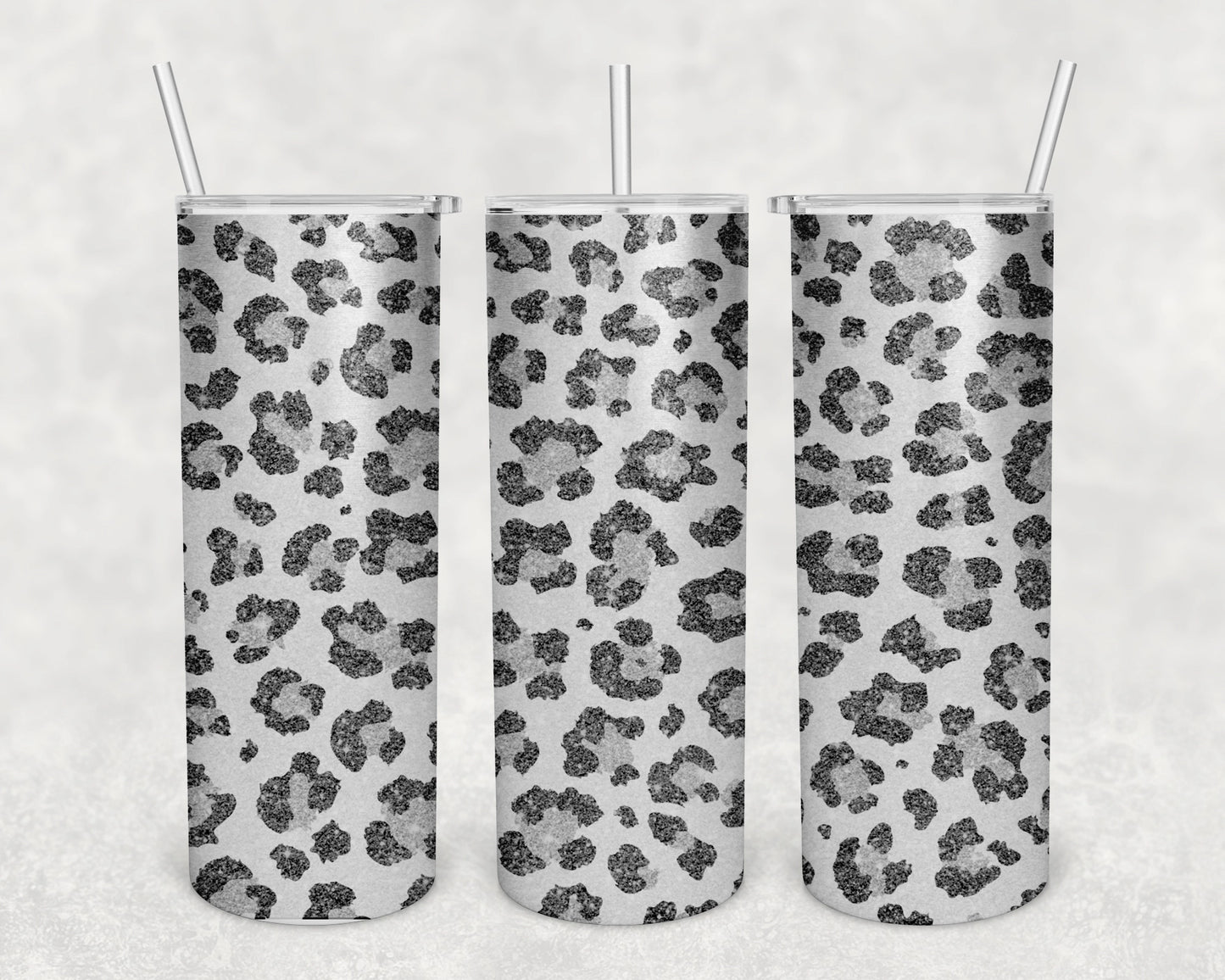 White Cheetah Skinny Tumbler