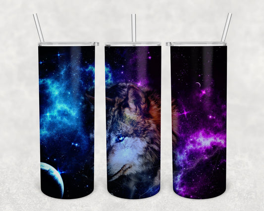 Wolf Skinny Tumbler