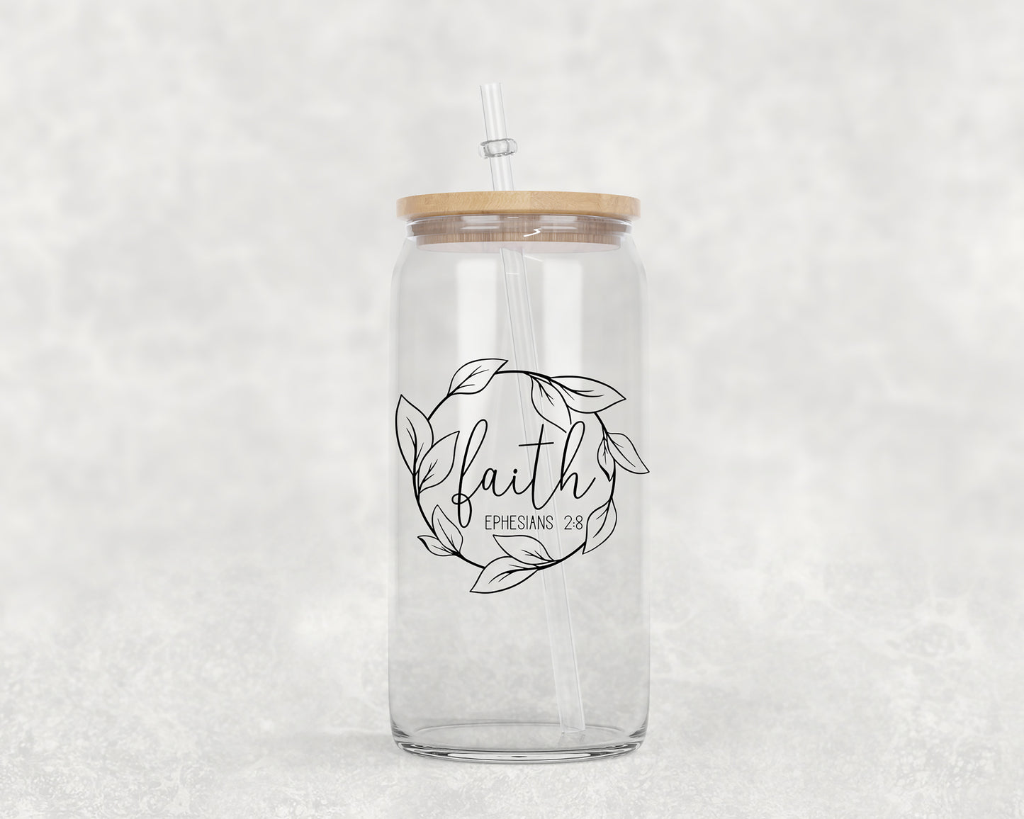 Faith Glass Can