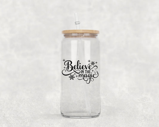 Believe in Magic Glass Can